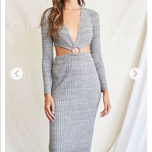 Cut-Out Sweater Dress